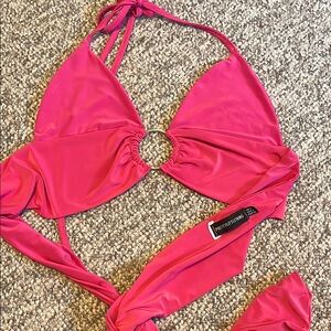 PrettyLittleThing Pink Crop Top